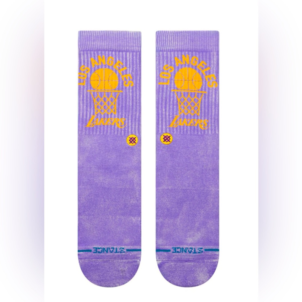 Stance Purple and Gold Los Angeles Socks